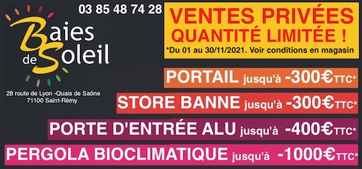 Affiche ventes privées en quantité limitée !